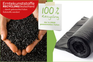 Initiative ERDE recycelt gebrauchte Folien und macht aus Kunststoff-Rezyklaten Foliensäcke