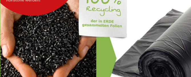 ERDE Regranulat Foliensack Recycling