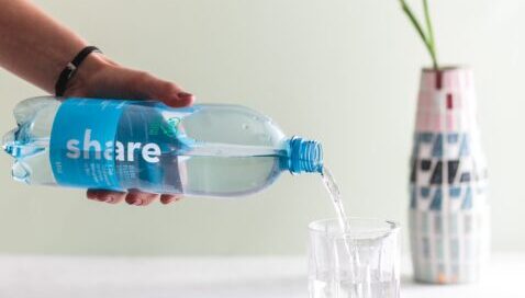 Share Wasserflasche Recycling