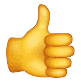 Thumbs Up Sign 1f44d