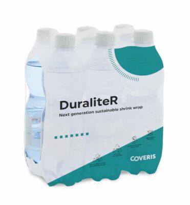 Coveris DuraliteR V3 Transportschutz Ressourcen Flexible Verpackungen für PET-Flaschen