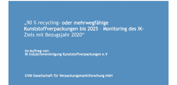 Image GVM Studie Recyclingfähige Kunststoffverpackungen