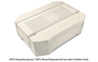 Erfolgreiches Pilotprojekt: Recyceltes EPS/Styropor aus dem Gelben Sack wird zu neuen Verpackungen