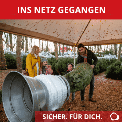 Weihnachtsmotiv Sicher Verpackt Netz Kunststoff